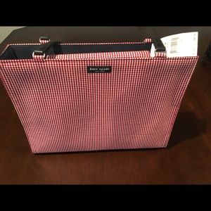 Kate Spade classic canvas gingham tote